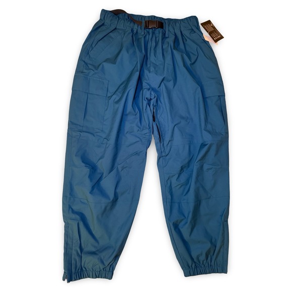 Nomadika Oversize Snowboard Ski Pants Blue Cargo XL Built-in Belt Zipper Vents - Picture 2 of 12